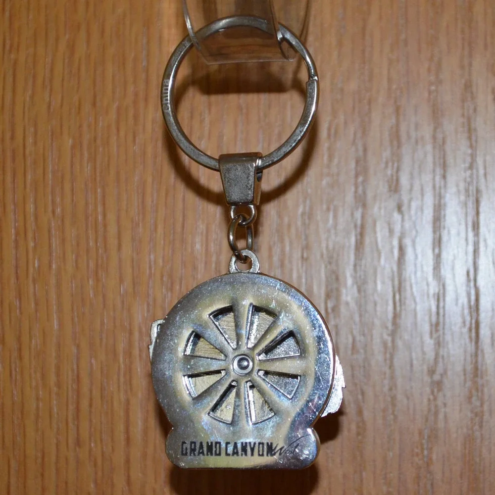 Vtg Tyler Enamel Spinning Keychain Personalized Key Chain Grand Canyon West